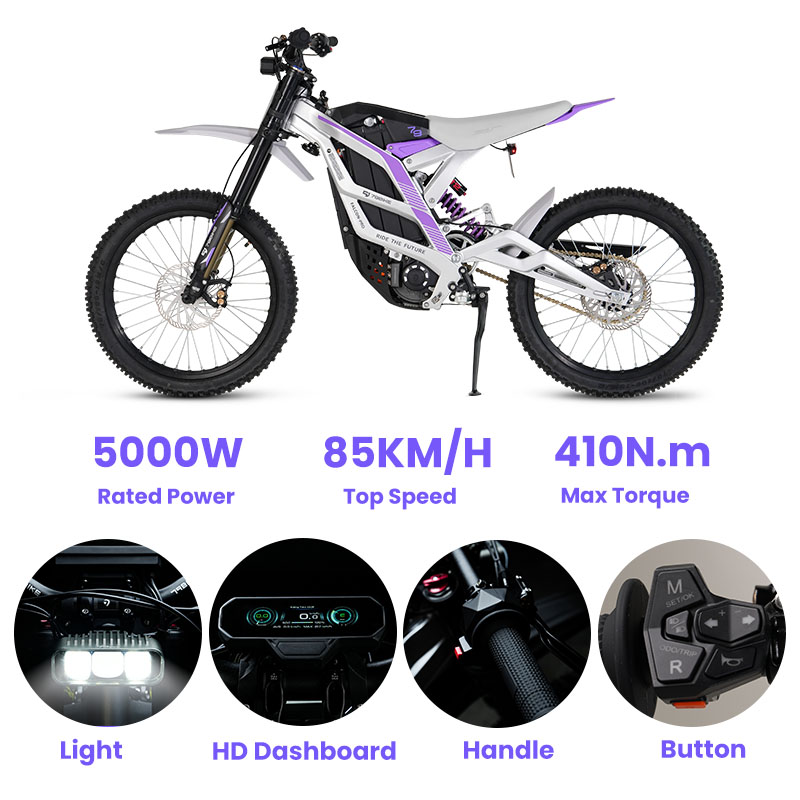 دراجة كهربائية 79 بايك 72 فولت - مراجعة 72V 12000W Electric Dirt Bike وسعره